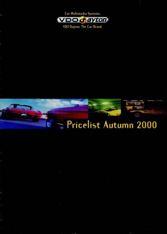 Ancien catalogue VDO dayton Car Stereo - année 2000