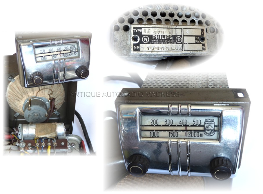 Oldschool PHILIPS car radio mod NX 570 V - 1