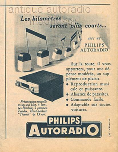 Vintage PHILIPS advertising 1949 - 2