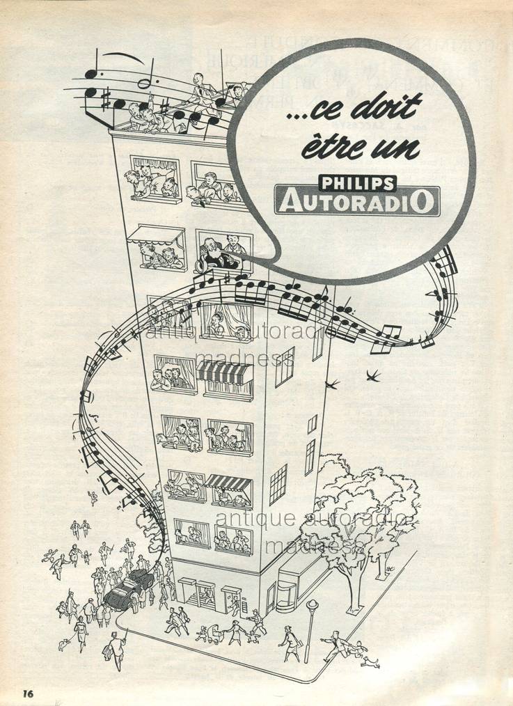 Vintage PHILIPS car radio advertising (1951) - 3