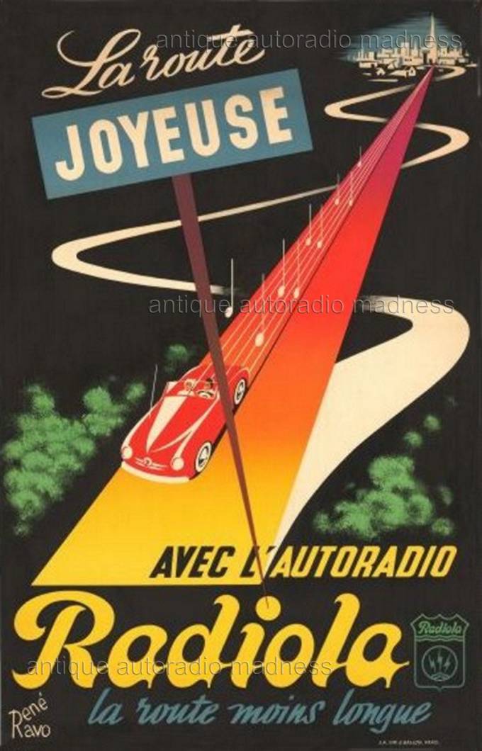 Publicité française 1951 RADIOLA de René DAVO