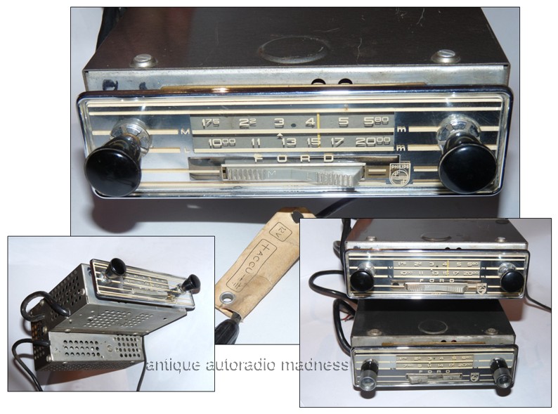 Vintage PHILIPS car radio model N3X84V (FORD) - 3