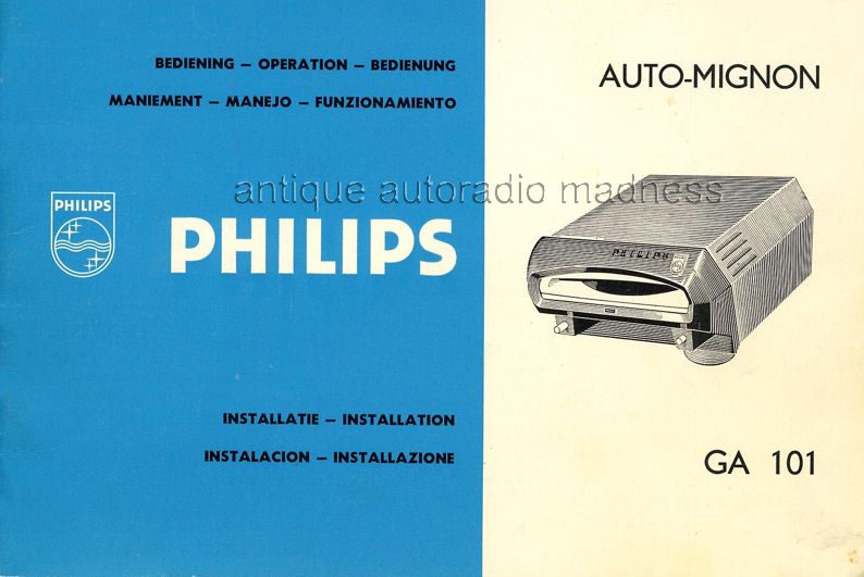 Lecteur 45T PHILIPS Auto Mignon (22GA101) 195963