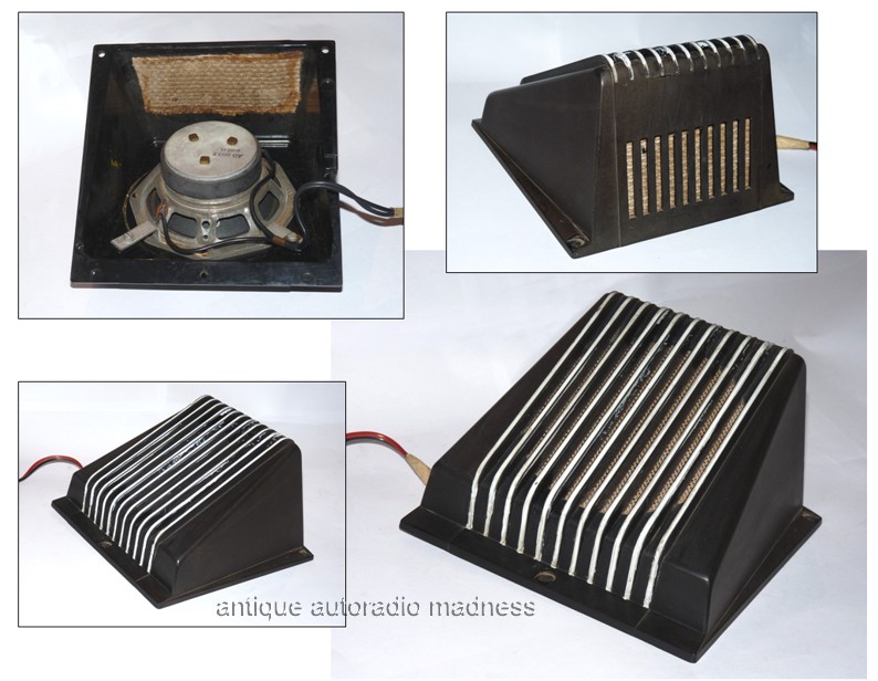 Vintage PHILIPS car radio box for speaker