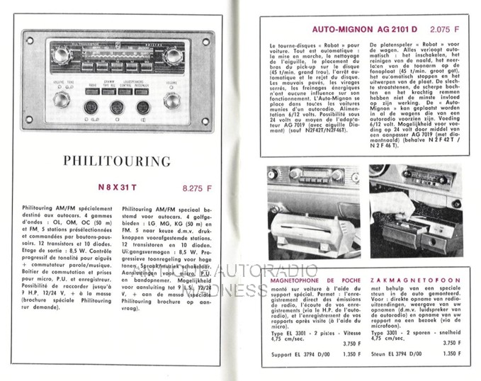 Old PHILIPS car radio Vade Mecum year 1965 - 4