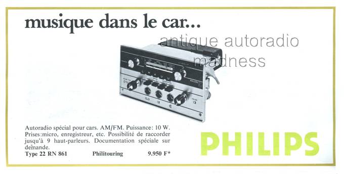 Oldschool PHILIPS car radio catalog year 1969 - 7