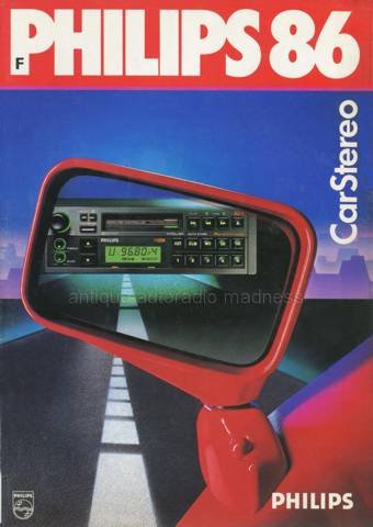 Catalogue PHILIPS car stereo Vintage - 1986 - Belgique (Fr)