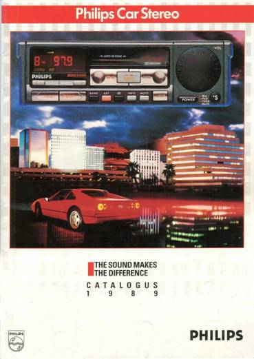 Ancien catalogue PHILIPS car stereo année 1989 (Hollande)
