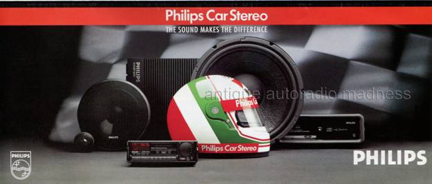 Folder publicitaire vintage PHILIPS car stereo - année 1991