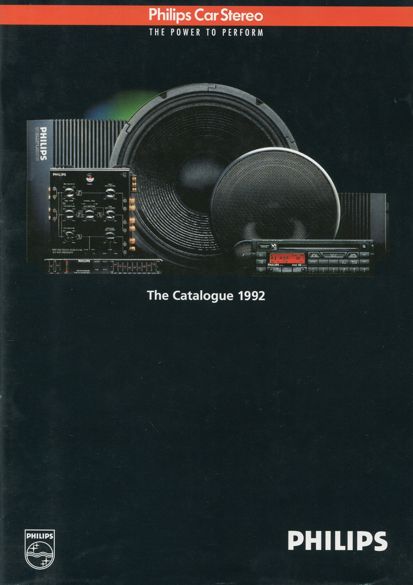 Catalogue publicitaire PHILIPS car stereo vintage - 1992 (Anglais)
