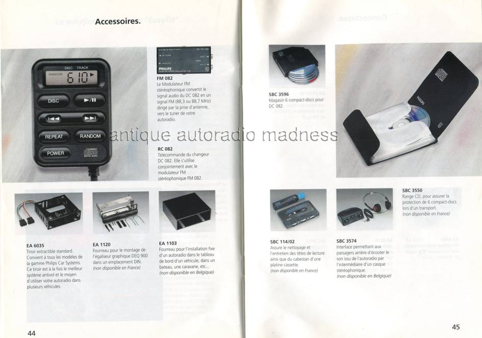 Ancien catalogue PHILIPS car systems année 1993 - 45