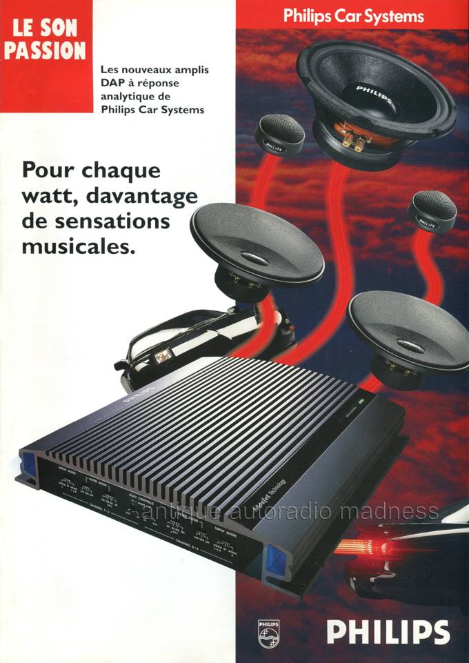 Vintage PHILIPS Car Systems catalog - year 1994 (Belgium - Fr) - 1
