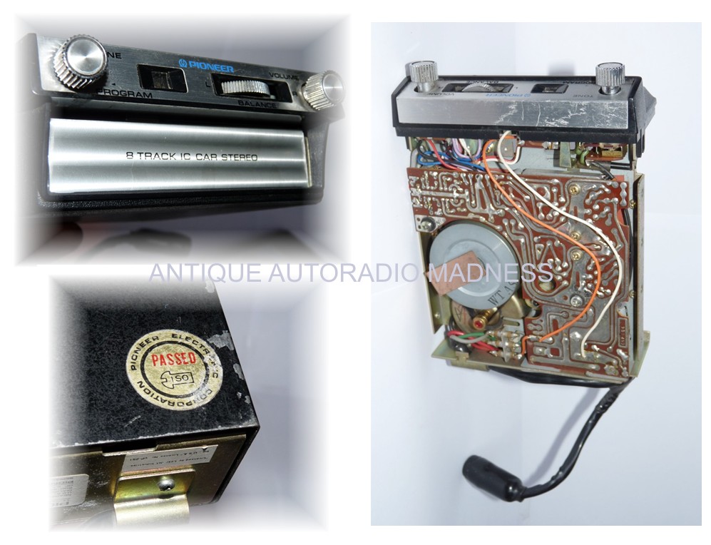 PIONEER vintage car stereo model TP-222 (8 track) - 1972 - 2