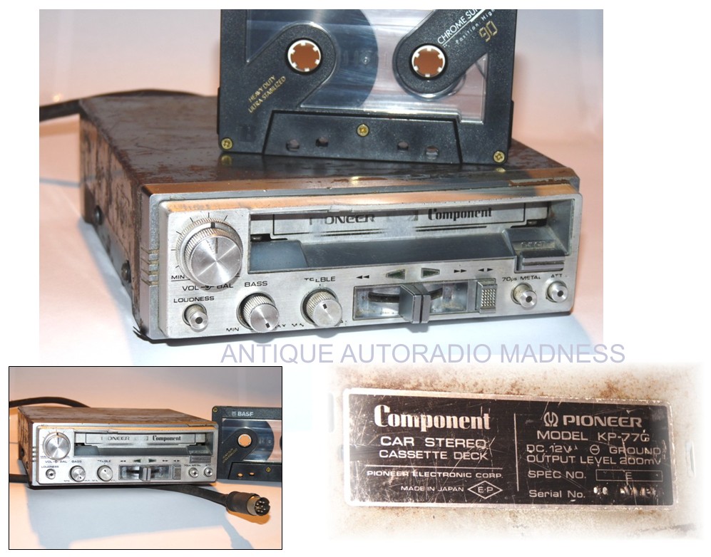 Vintage PIONEER car stereo model KP-77G