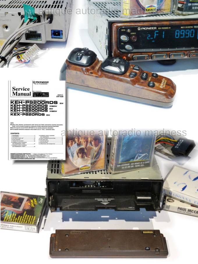 Vintage PIONEER car stereo - Model KEH-P8200RDS-W - year 1996 - 3