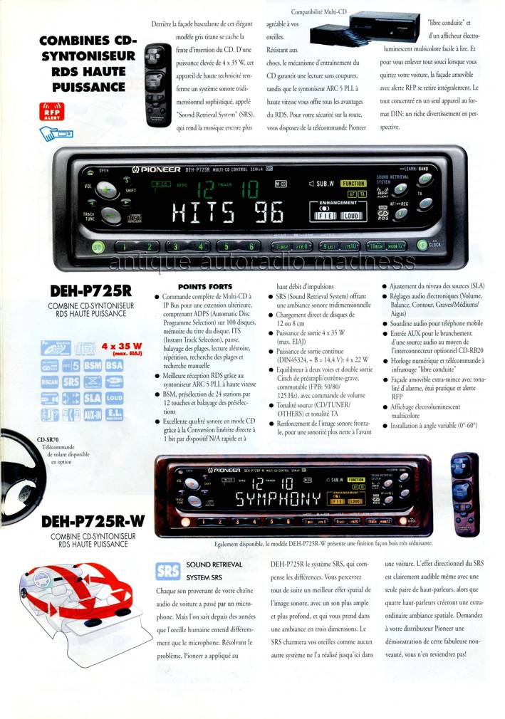 Old school PIONEER car audio guide - year 1997 (Belgium Fr) - p14