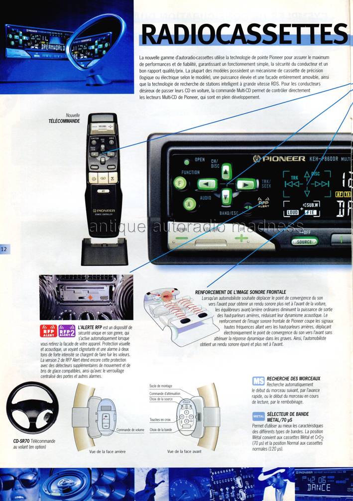 Ancien car audio guide PIONEER - anne 1997-98 (Belgium Fr) - 12