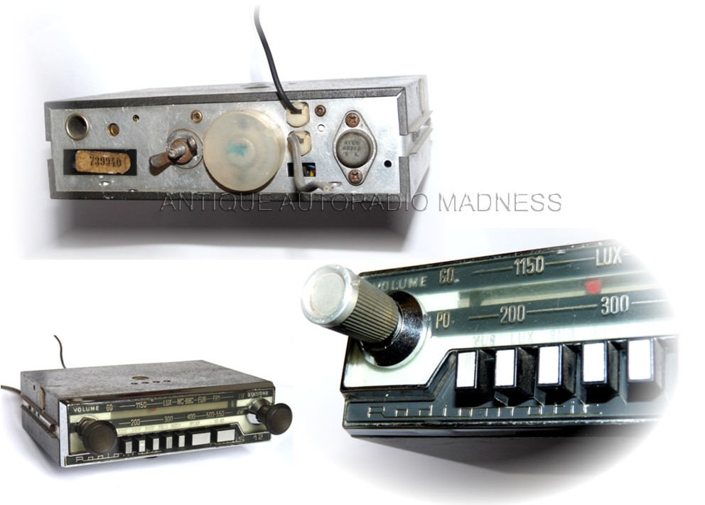 Autoradio old school RADIOMATIC modle Rubis de 1970 - 4