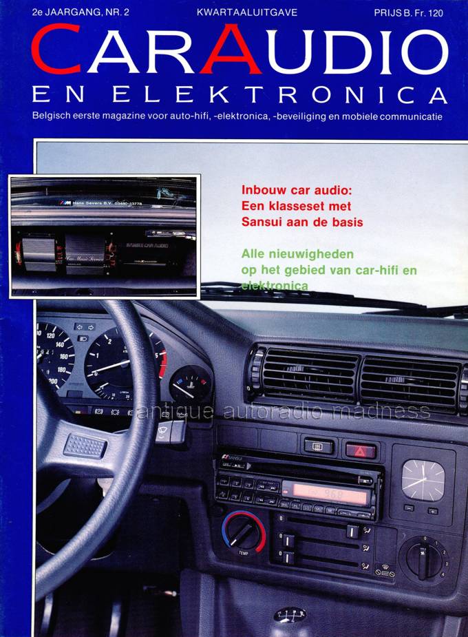Old school SANSUI car HiFi advertising - "Car Audio" Review -  year 1991