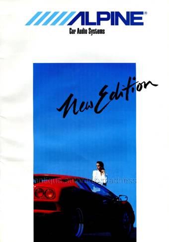 ALPINE car stereo catalog 1989