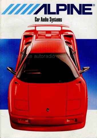 ALPINE car stereo catalogue 1991