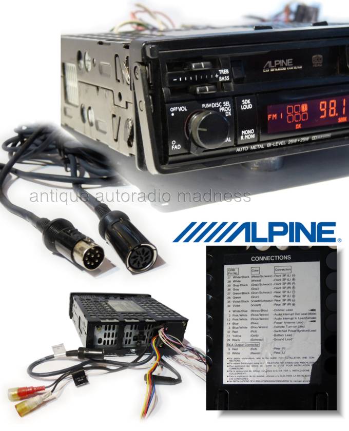 ALPINE car stereo model 7516MM & 5952Z - 2
