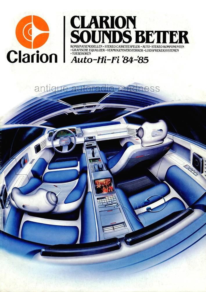 Ancien catalogue CLARION car stereo 1984-85 (NL) - 1