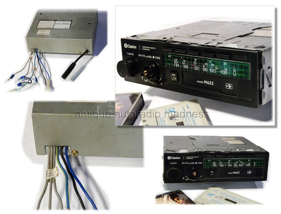 Old style CLARION car stereo model M622 - Year 1986 - 2