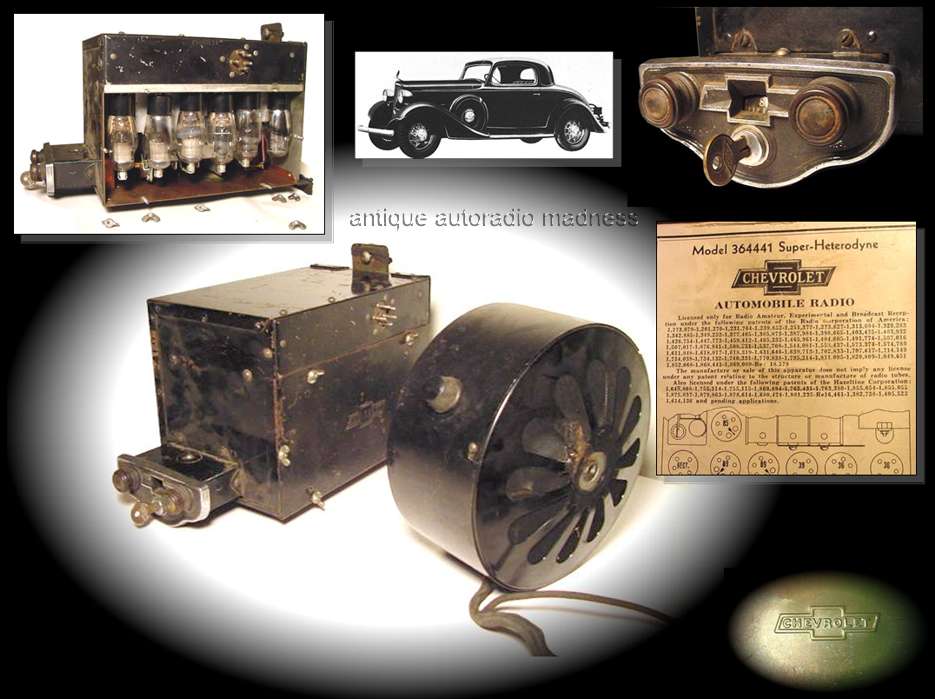 Very old CHEVROLET CAR RADIO - 1934 - DELCO Model 364441