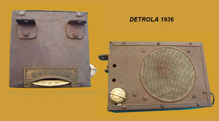 Old school DETROLA car radio (USA) - 1935