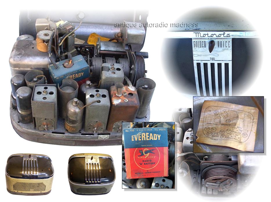 Oldschool MOTOROLA car radio model Golden Voice 700 - 1937 - 2