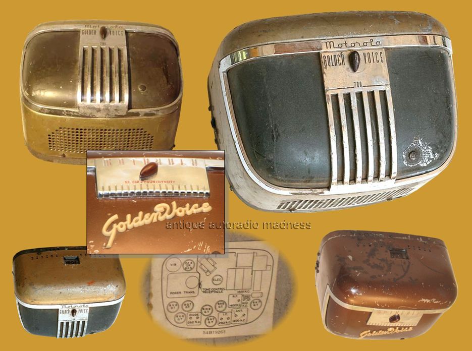 Oldschool MOTOROLA car radio model Golden Voice 700 - 1937