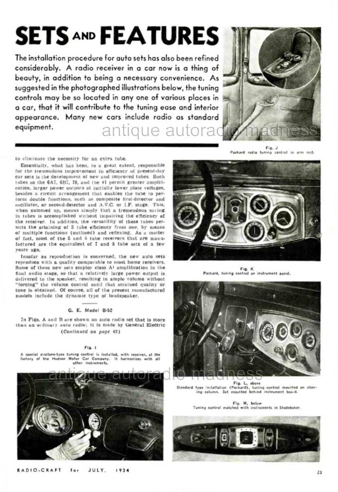 Radio Craft Revue (1937) - New car radios on the market - 2