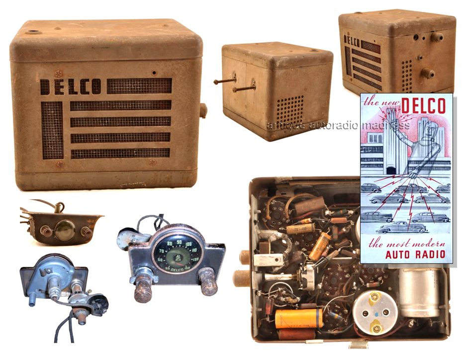 Early DELCO car radio (1938) - model R-640 with head control