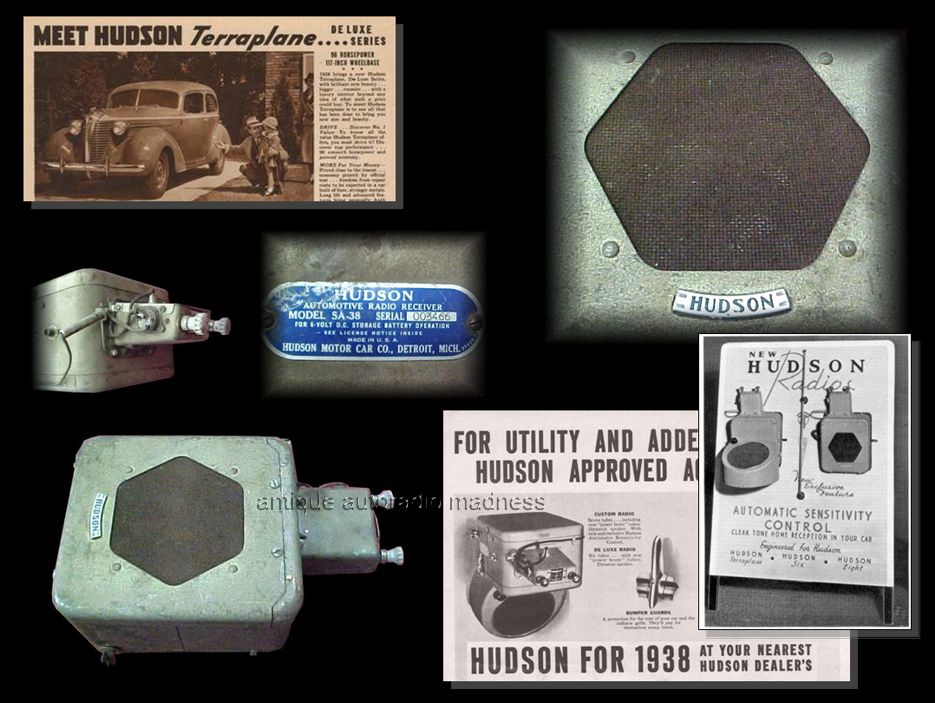 Very old HUDSON original car radio - model SA-38 (1939)