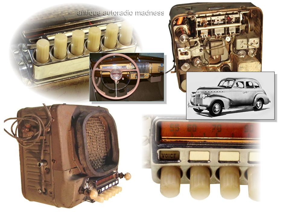 Autoradio ancien (1942) montage d'origine pour BUICK - Fabrication DELCO modèle 985537