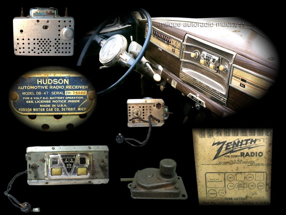 Autoradio américain ancien pour HUDSON 1947 - ZENITH DB-47