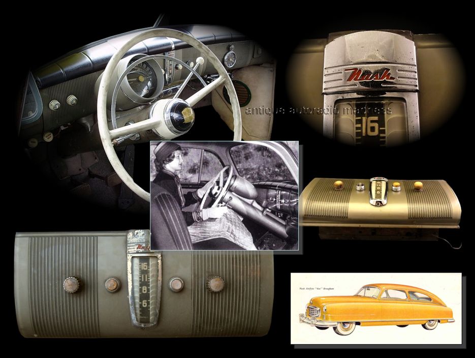 Old school NASH auto radio (year 1949) - Original custom buit