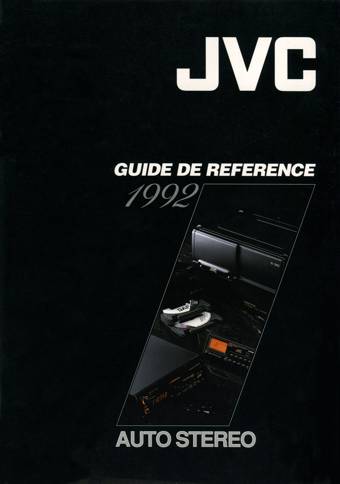 Classic JVC car stereo catalog - Guide de reference 1992 (Belgium)