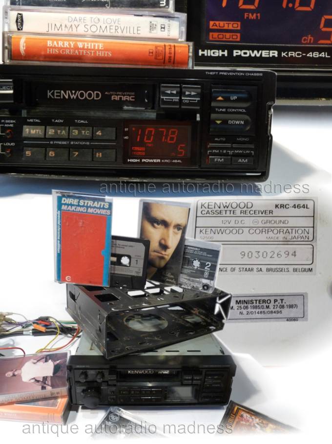 Autoradio vintage KENWOOD type KRC-464L (1988)