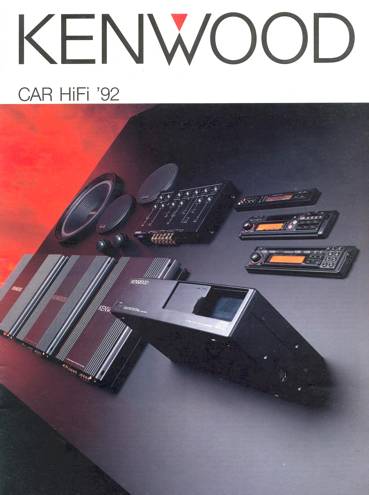 Catalogue vintage KENWOOD car HiFi year 1992 (DE)