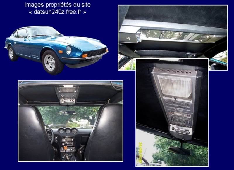 Collector PANASONIC Cockpit car stereo model RM-310 - Installation Datsun 240 Z