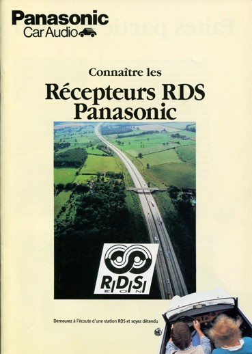 Vintage PANASONIC car radio catalog RDS models - year 1992