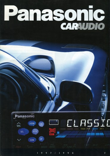 Vintage PANASONIC car radio catalog year 1997