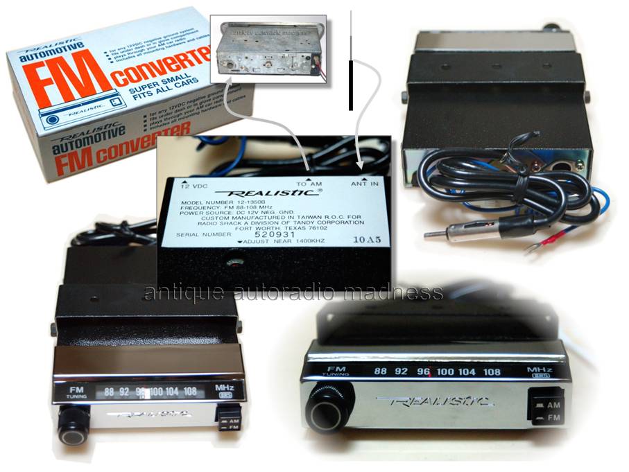 Convertisseur vintage FM/AM Realistic pour autoradio AM sans FM - Ref: 112.1350B