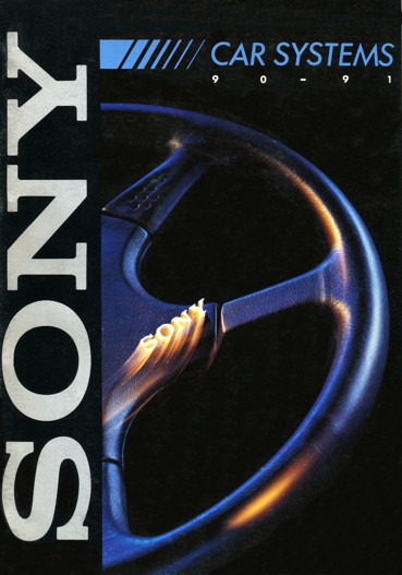 Oldschool SONY car stereo catalog - year 1990-91 (Belgium Fr)