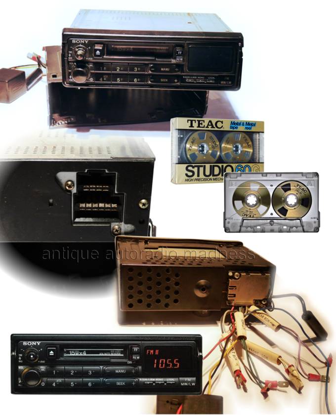 Ancien autoradio stro SONY modle XR-4301 - anne 1991 - 2