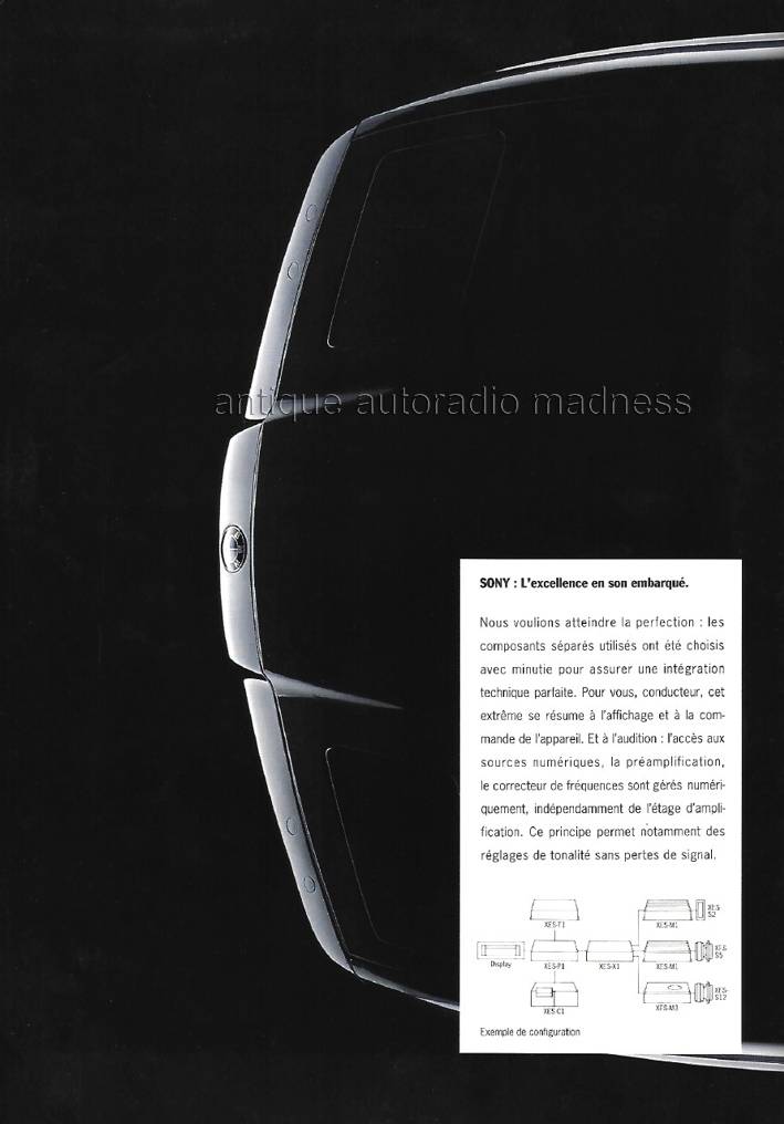 Catalogue vintage SONY car stereo - anne 1991Catalogue vintage SONY car stereo "Excellence by SONY" - anne 1991 - p6