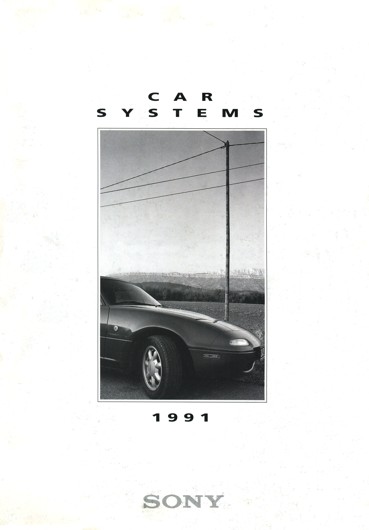 Catalogue vintage SONY car stereo - anne 1991
