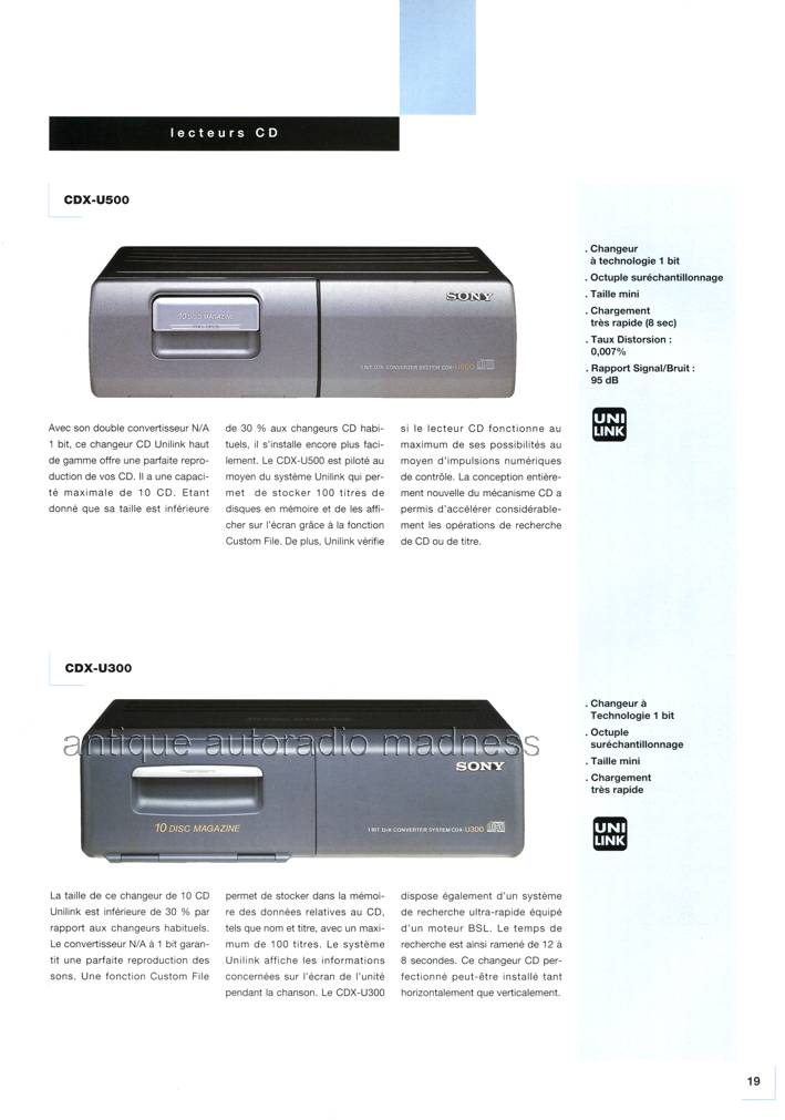 Catalogue autoradio SONY vintage 1992 (4)